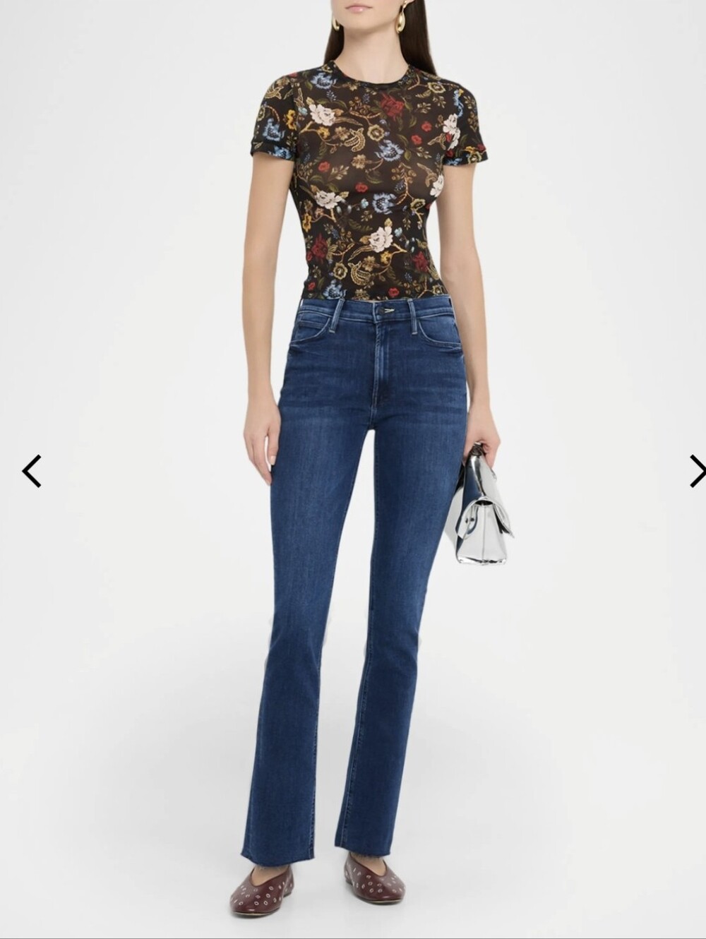 MOTHER The Mid Rise Dazzler Ankle Jeans Pardon My French - Size: 32